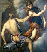 Athena Scorning the Advances of Hephaestus Paris Bordone
